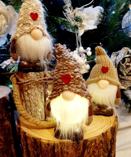 Babbo Natale con corpo luminoso