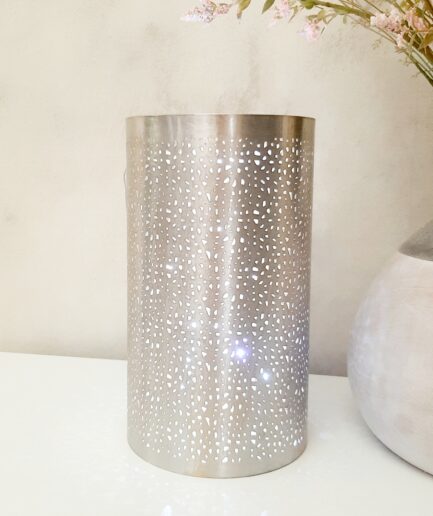 Porta candela cilindro metallo-Grande