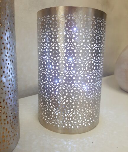 Porta candela cilindro metallo-Medio