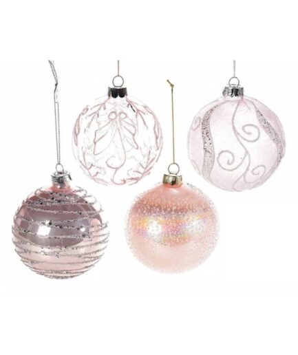 Pallina in vetro colorata rosa