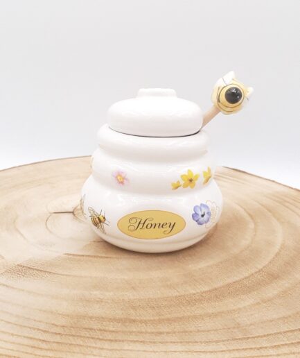 Barattolino portamiele con coglimiele