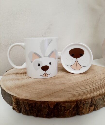 "Cuccioli" tazza cane grigio