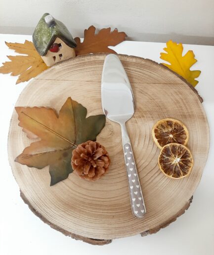 "Cuoricino tortora" Pala torta Neva