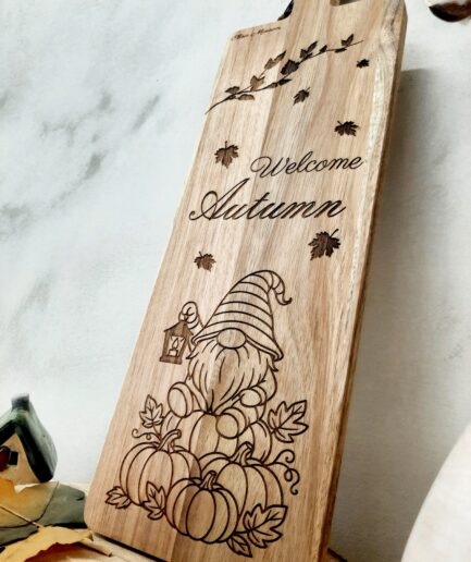 Tagliere in legno "Welcome Autumn"
