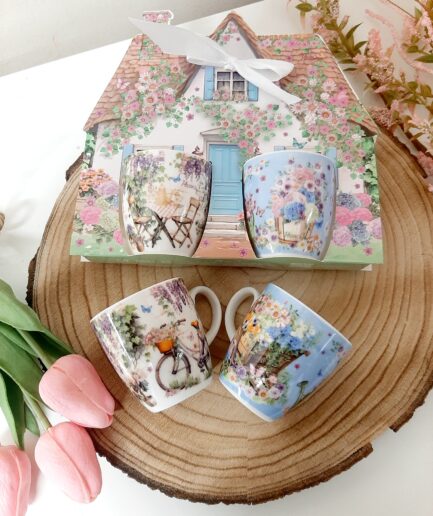 "Spring" coppia tazzine in conf.regalo