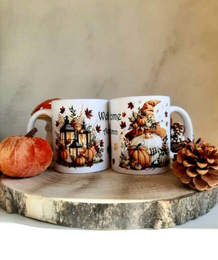 "Gnomi del Bosco" Tazza Mug Gnomo con lanterne