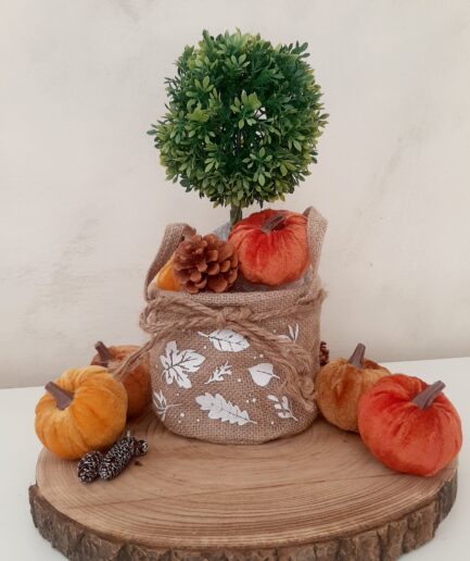 Cestino beige autunnale
