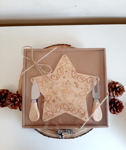Set formaggio con tagliere stella